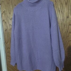 Cozy Lavender Knit Sweater